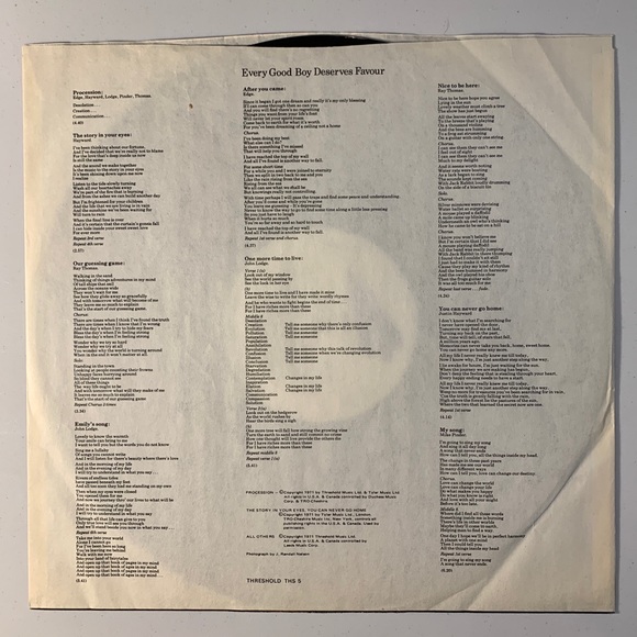 The Moody Blues - every good boy deserves favour Vinyl Record - Picture 4 of 7